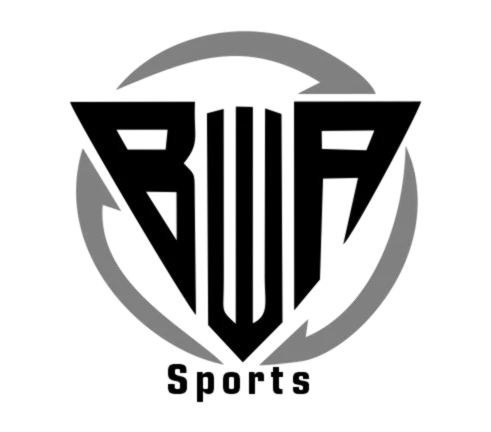 BWA Sports circular logo with triangular shield and curved arrows