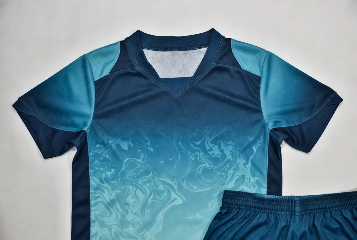 Dark green sublimated jersey detail